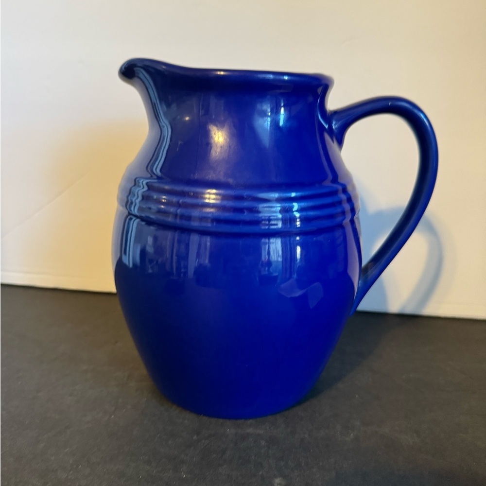 Beautiful Stone Ware Pitcher Colbolt Blue